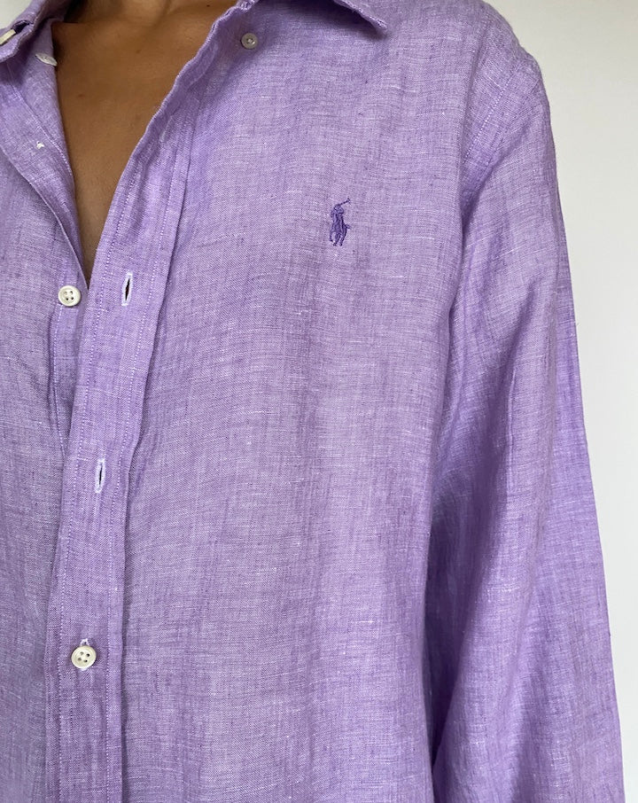 VINTAGE RALPH LAUREN LINEN SHIRT 1618