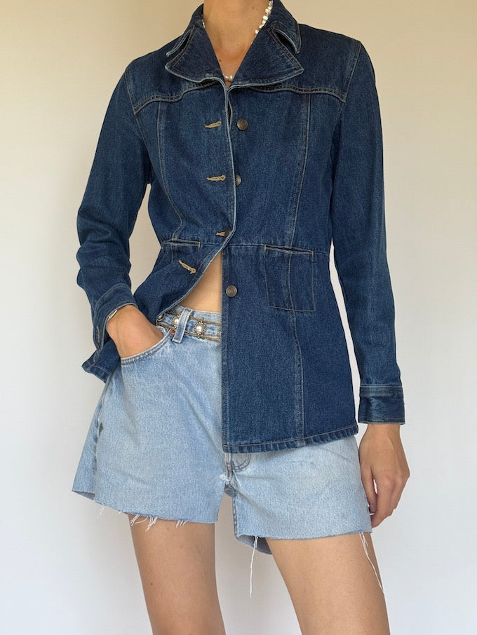 Vintage denim blazer jacket 6325