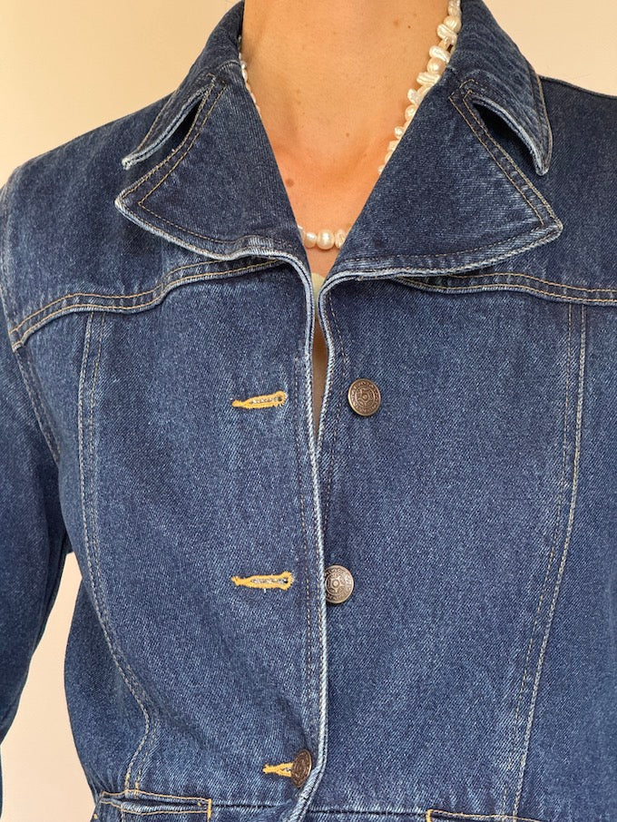 Vintage denim blazer jacket 6325