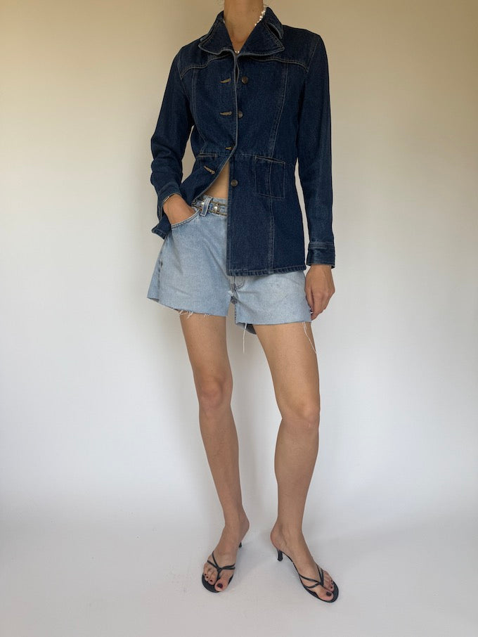 Vintage denim blazer jacket 6325