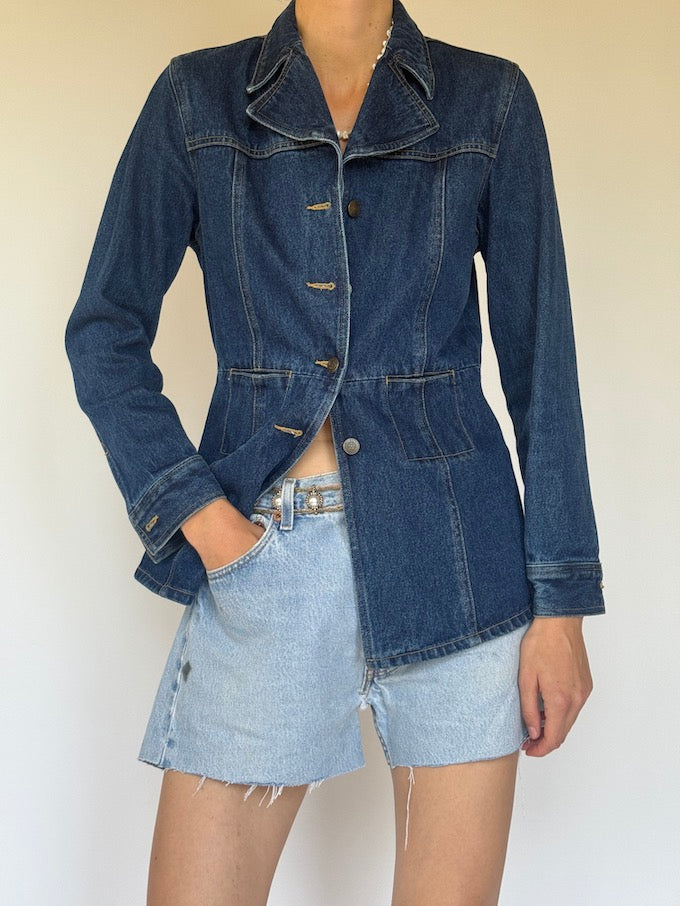 Vintage denim blazer jacket 6325