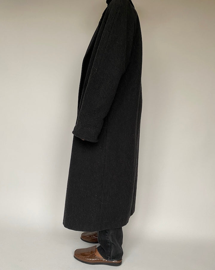 VINTAGE DARK GREY LONG COAT 1626