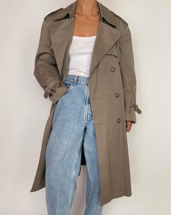 VINTAGE OVERSIZED LONG TRENCH COAT 2981
