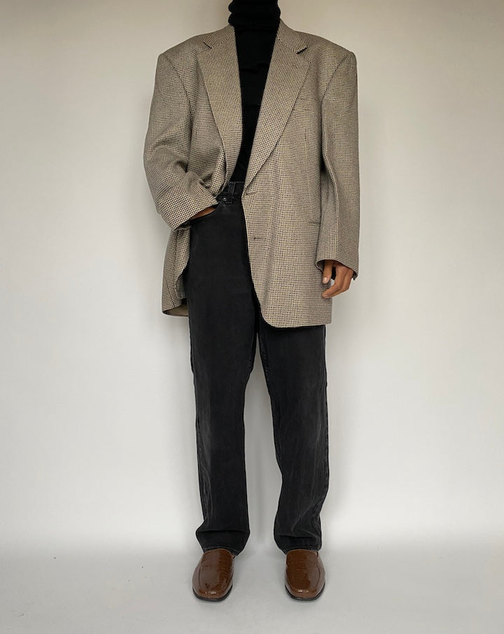VINTAGE OVERSIZED BLAZER IN SILK AND WOOL 1630