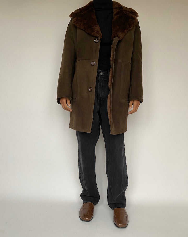 VINTAGE BROWN COAT 1281 3