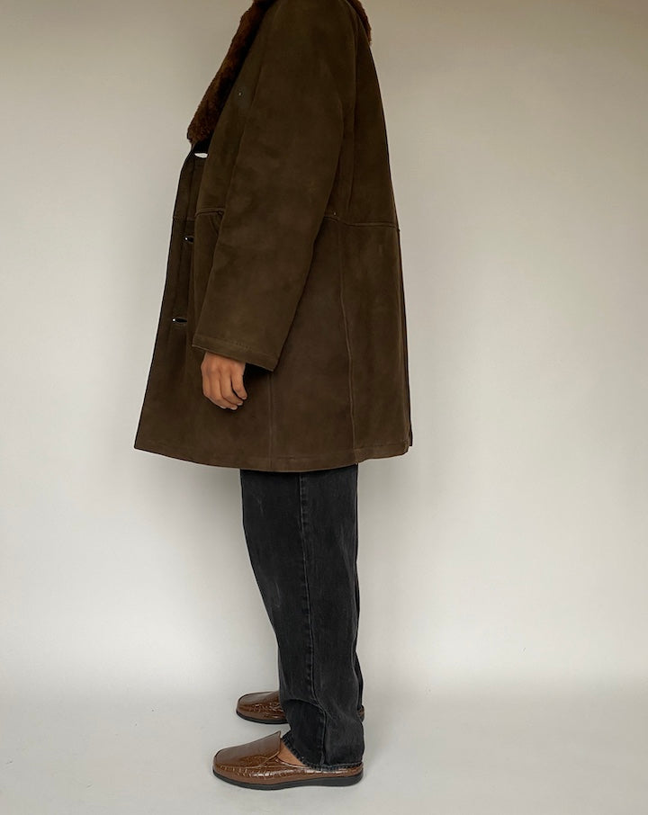 VINTAGE BROWN COAT 1281 4
