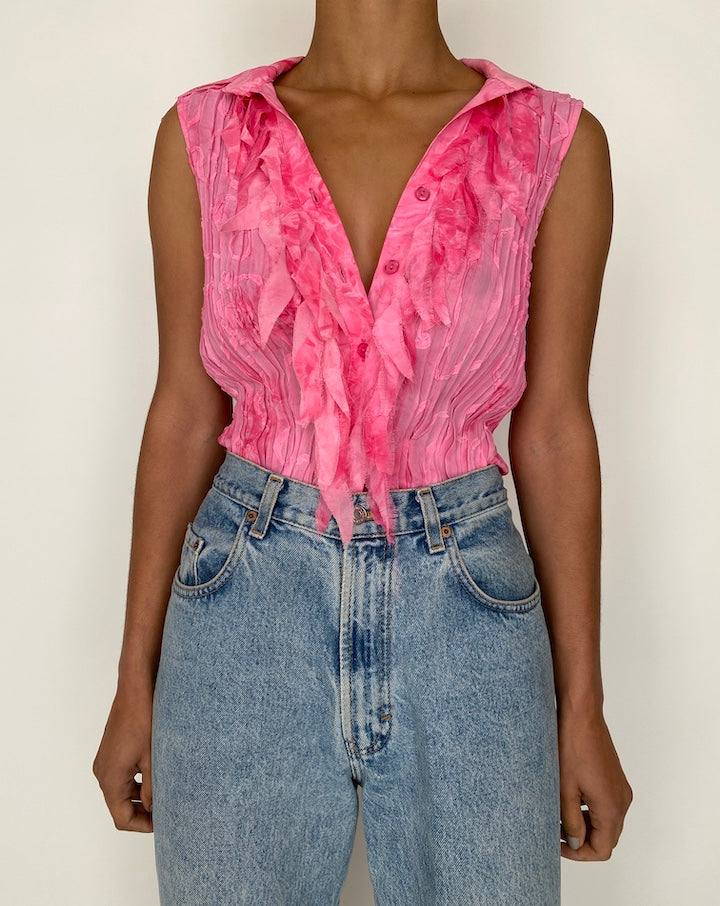 VINTAGE HOT PINK TANK TOP 2419