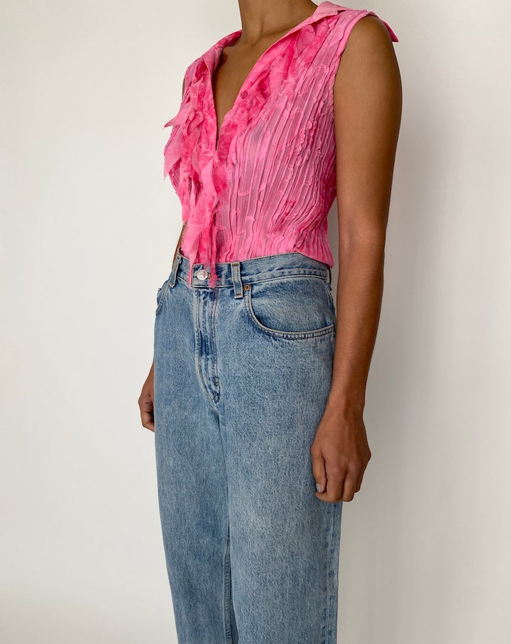 VINTAGE HOT PINK TANK TOP 2419