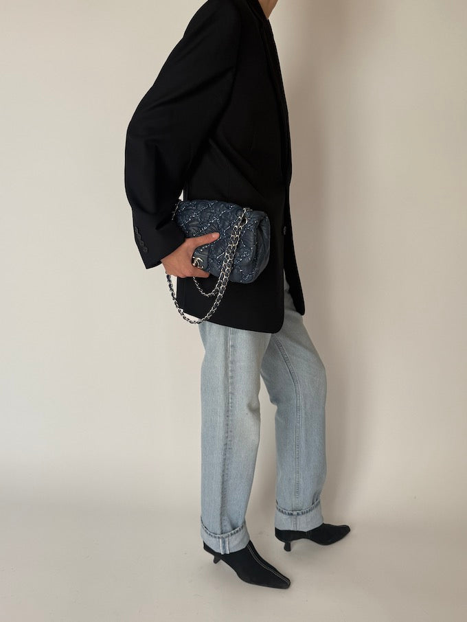 Vintage Classic Black Wool Blazer 6647