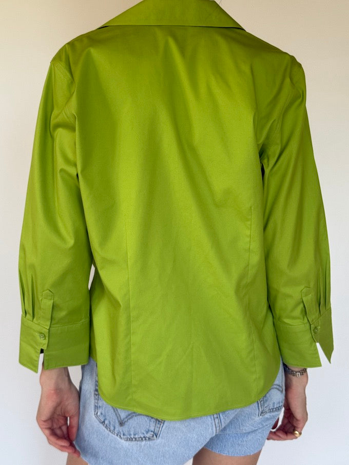 Vintage shirt green 6331
