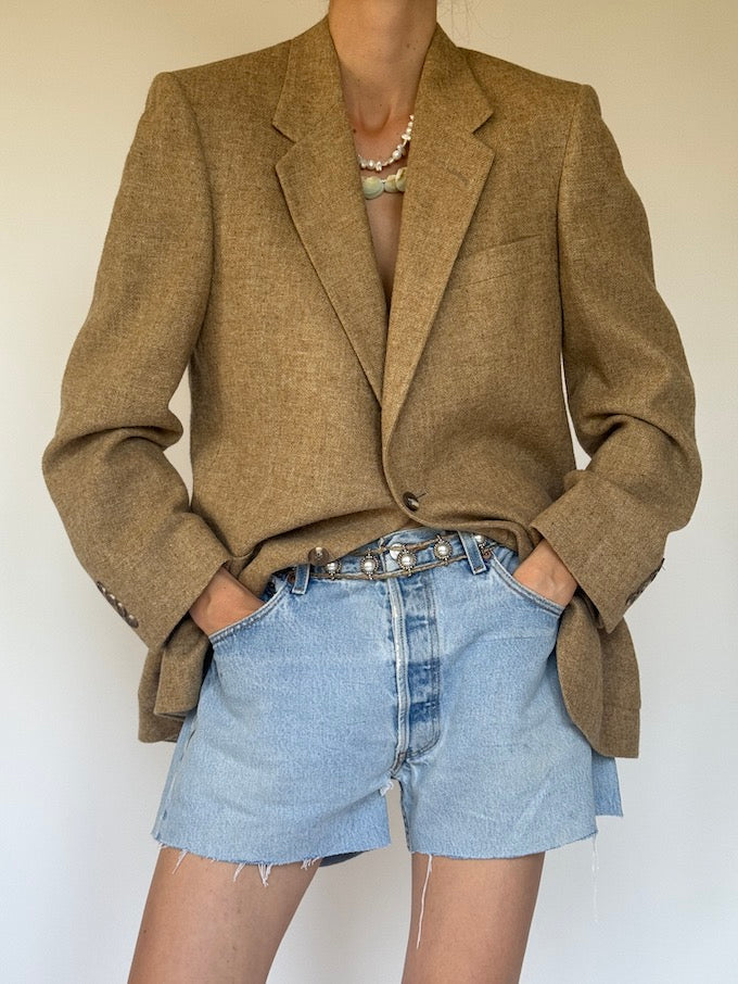 Vintage Christian Dior blazer beige 6337