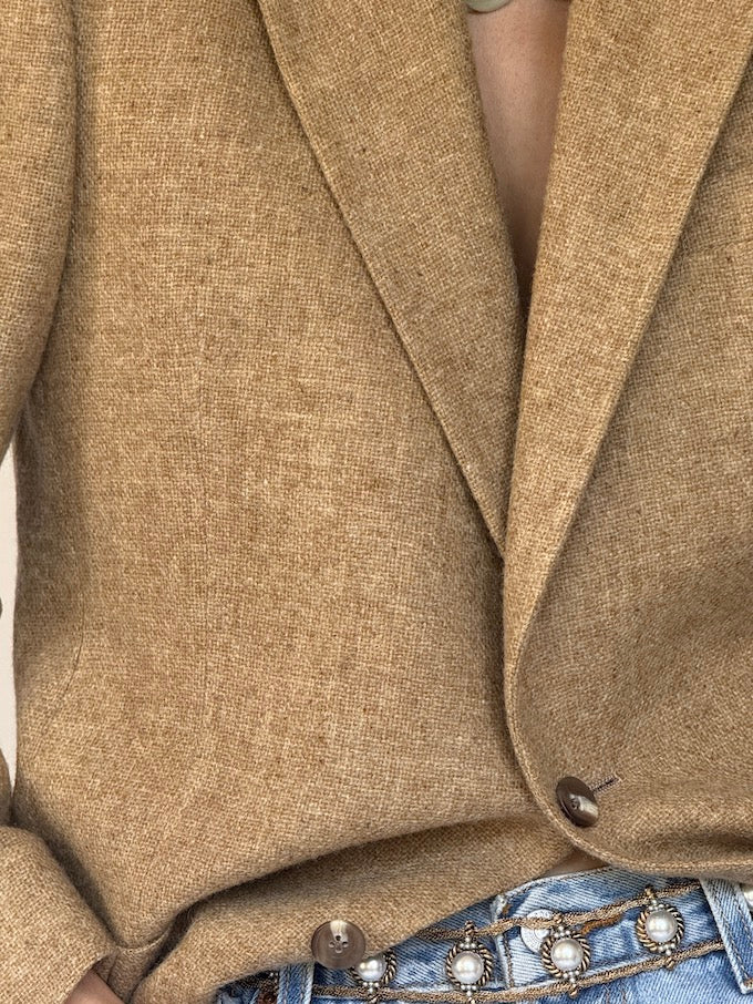 Vintage Christian Dior blazer beige 6337