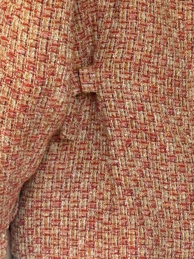 Vintage Tweed Blazer Red & Cream 6338