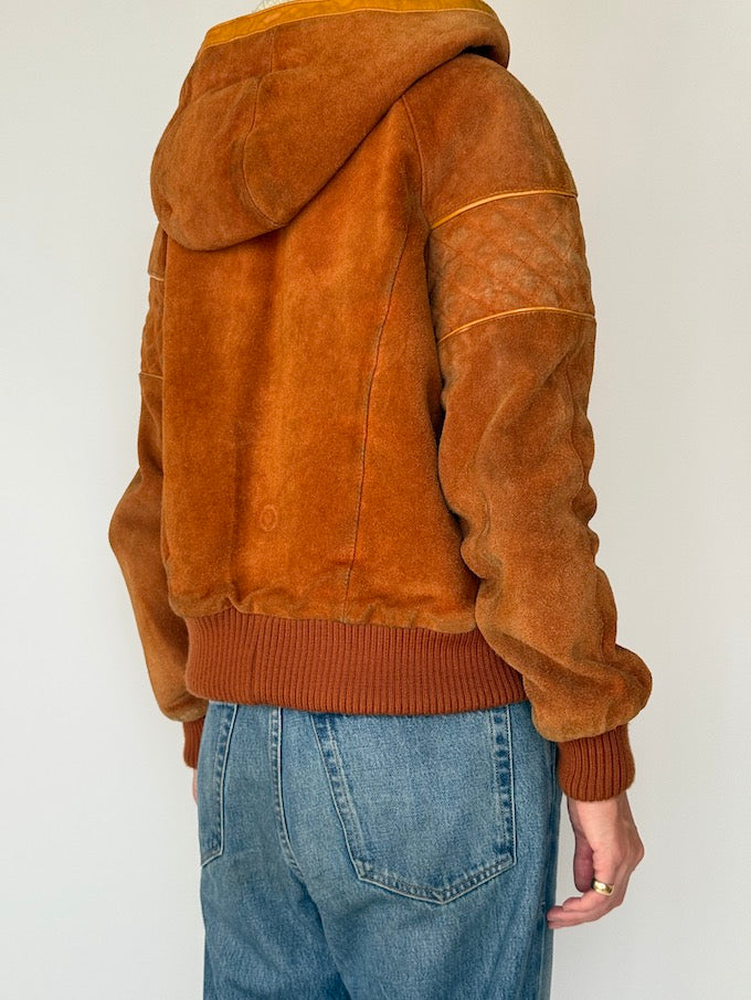 Vintage Boxy Suede Leather Jacket 4287