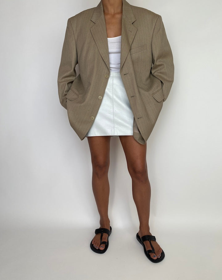 VINTAGE OVERSIZED BEIGE BLAZER 3006
