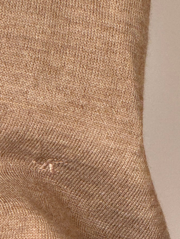 Vintage Calvin Klein Wool-Blend Polo Sweater Camel 6654