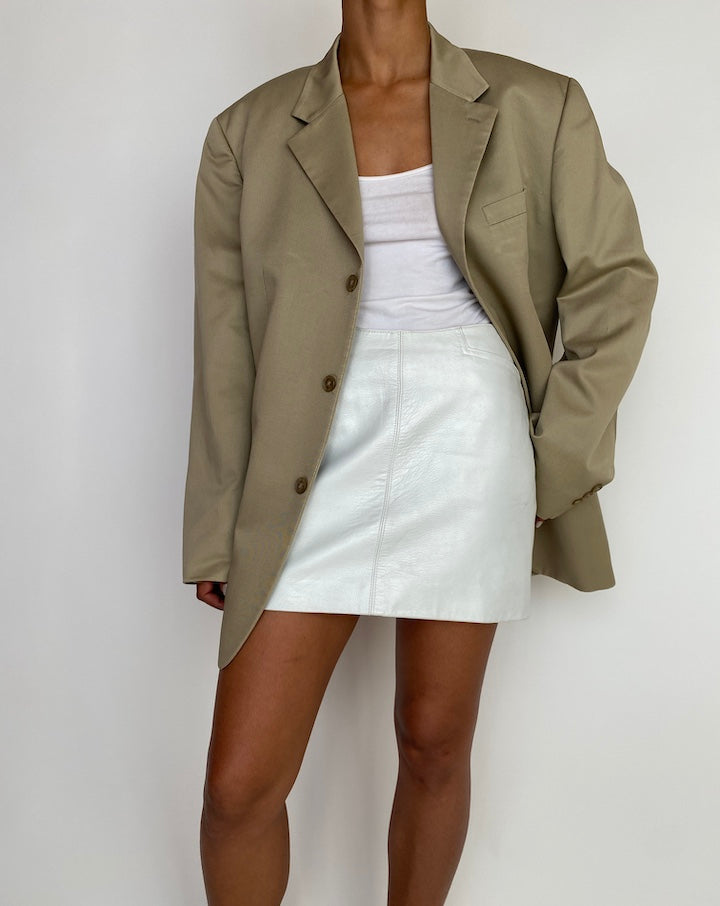 VINTAGE OVERSIZED BEIGE BLAZER 3009