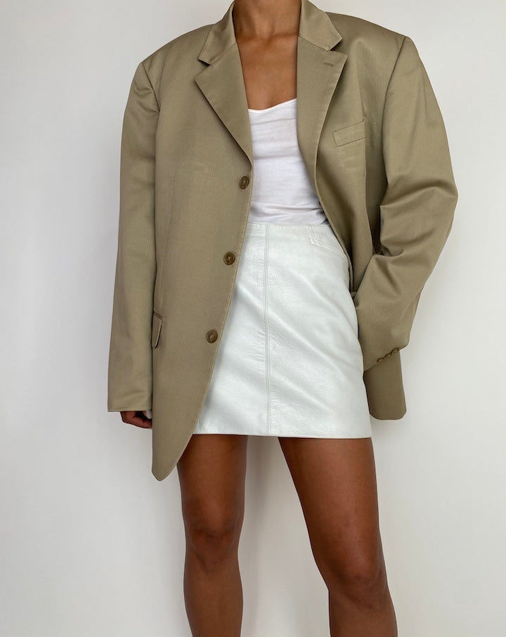 VINTAGE OVERSIZED BEIGE BLAZER 3009
