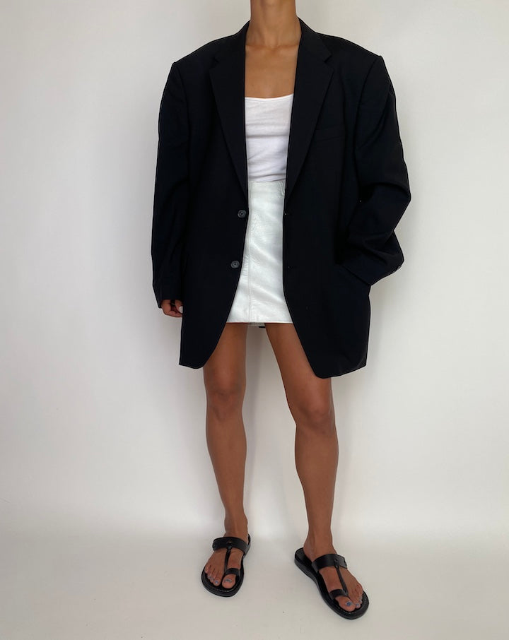 VINTAGE OVERSIZED BLACK BLAZER 3012