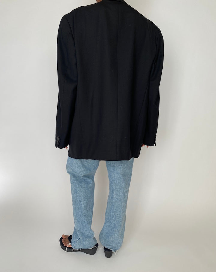 VINTAGE BLACK OVERSIZED BLAZER 3880