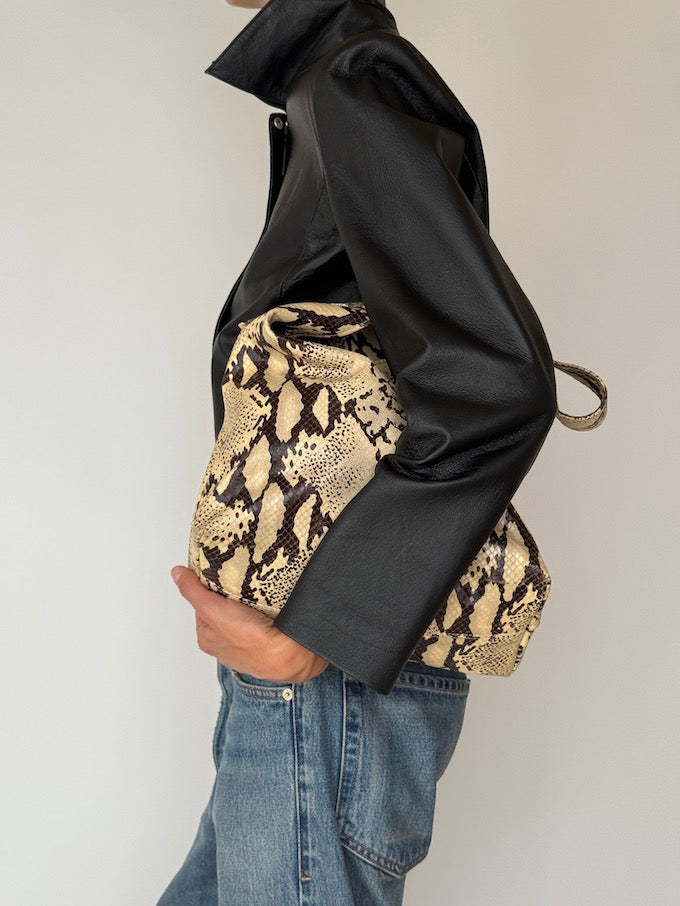 Vintage Leather jacket Black 6454