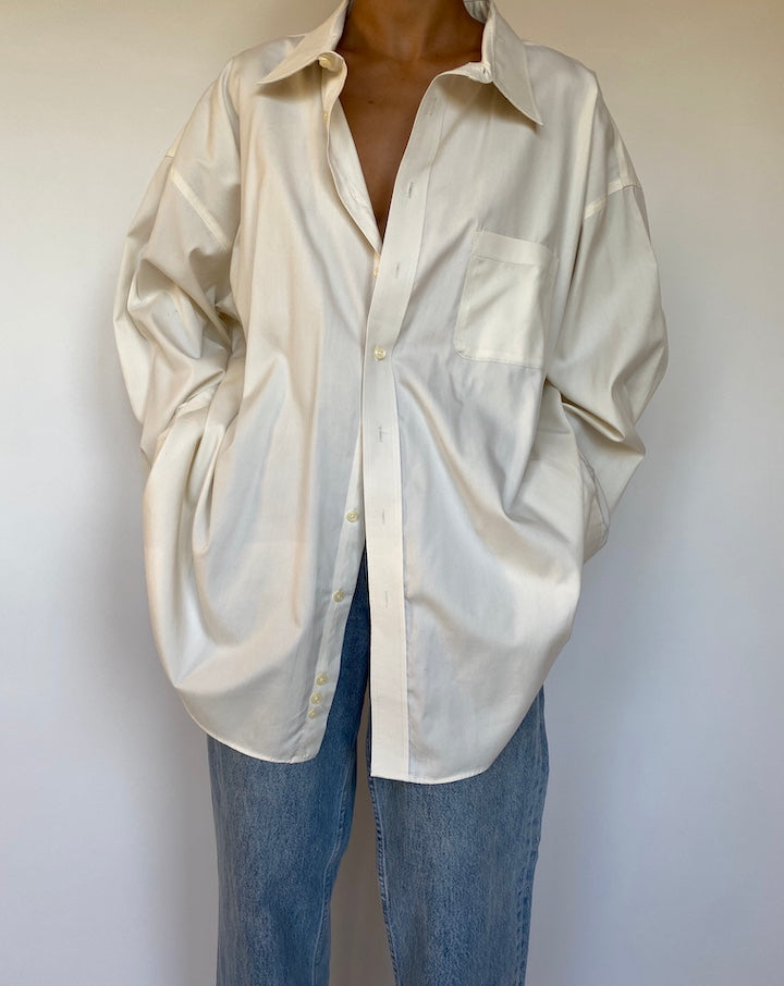 VINTAGE OVERSIZED OFF WHITE SHIRT 1666