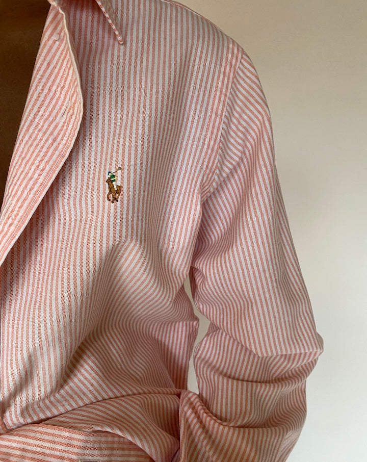 VINTAGE PINSTRIPED RALPH LAUREN SHIRT 4420
