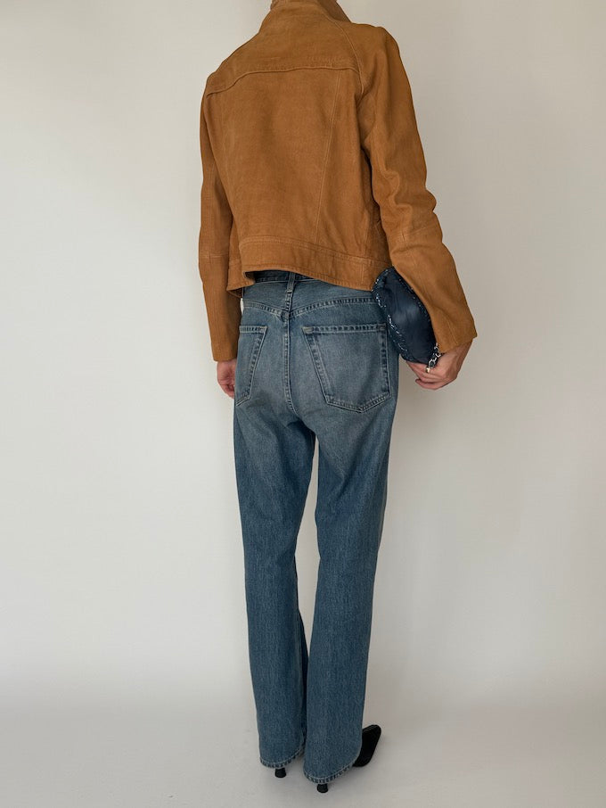 Vintage Brown Leather Jacket 4757