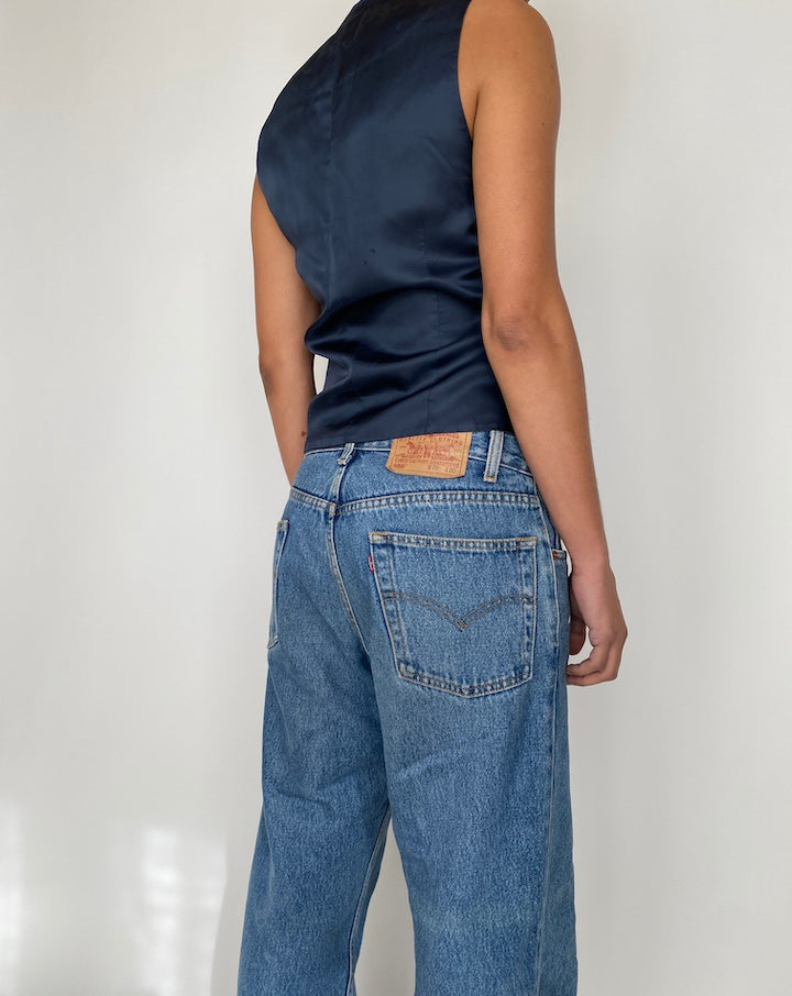 VINTAGE NAVY VEST 2460