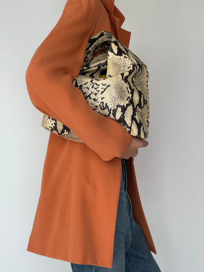 Vintage Long Blazer in Terracotta 6366