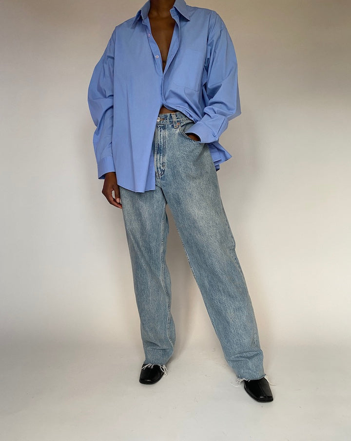 VINTAGE OVERSIZED BLUE SHIRT 4426