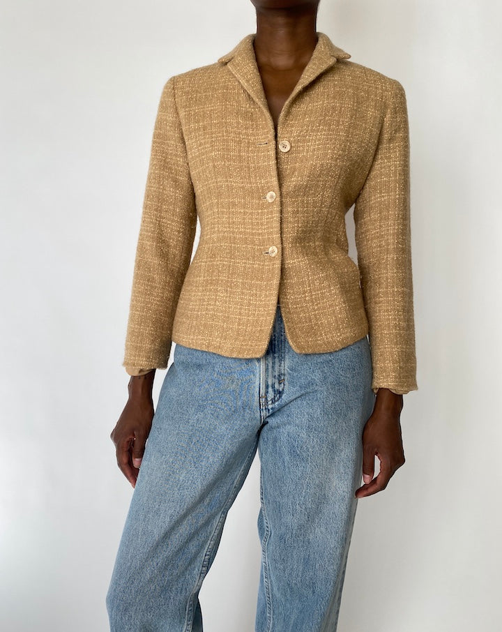 VINTAGE BEIGE BLAZER 3894