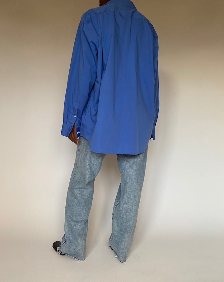 VINTAGE OVERSIZED BLUE SHIRT 4430