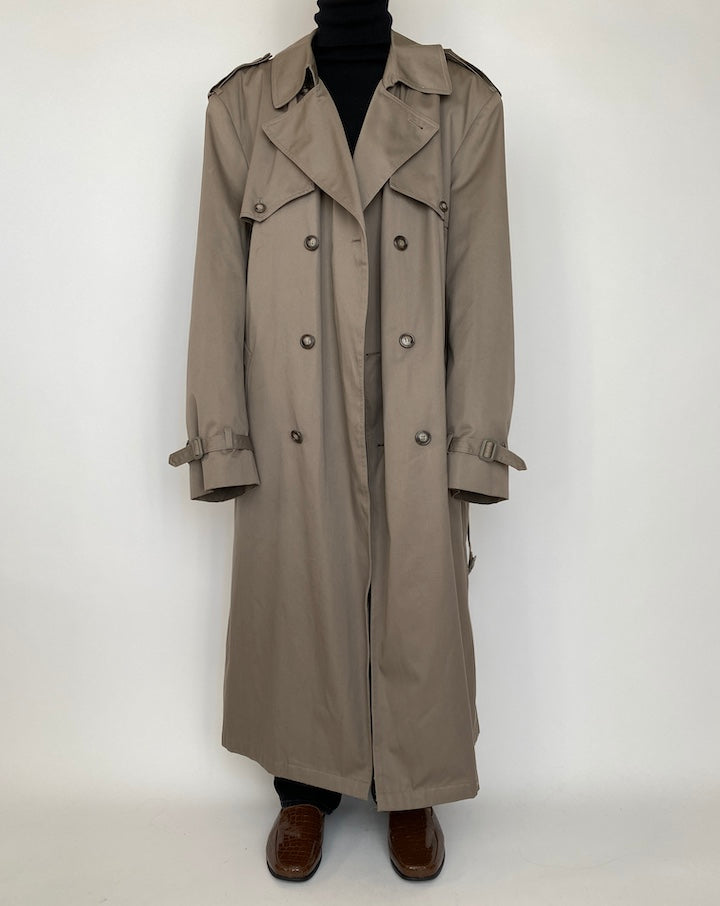 VINTAGE BEIGE OVERSIZED TRENCH COAT 1685