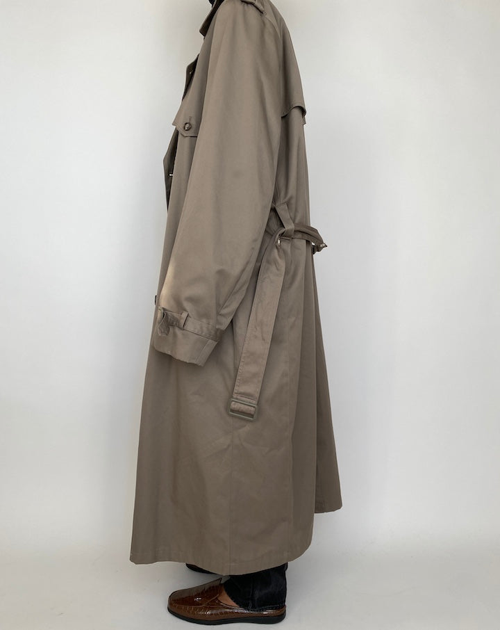 VINTAGE BEIGE OVERSIZED TRENCH COAT 1685