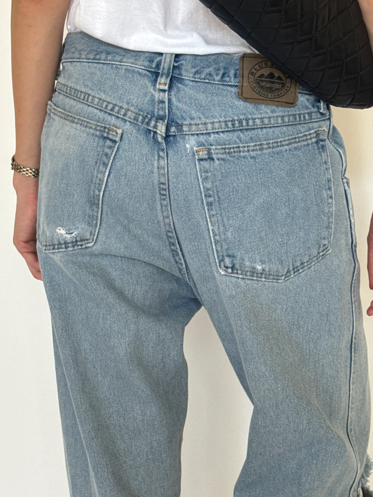 Wrangler Blue Ridge light blue jeans back view