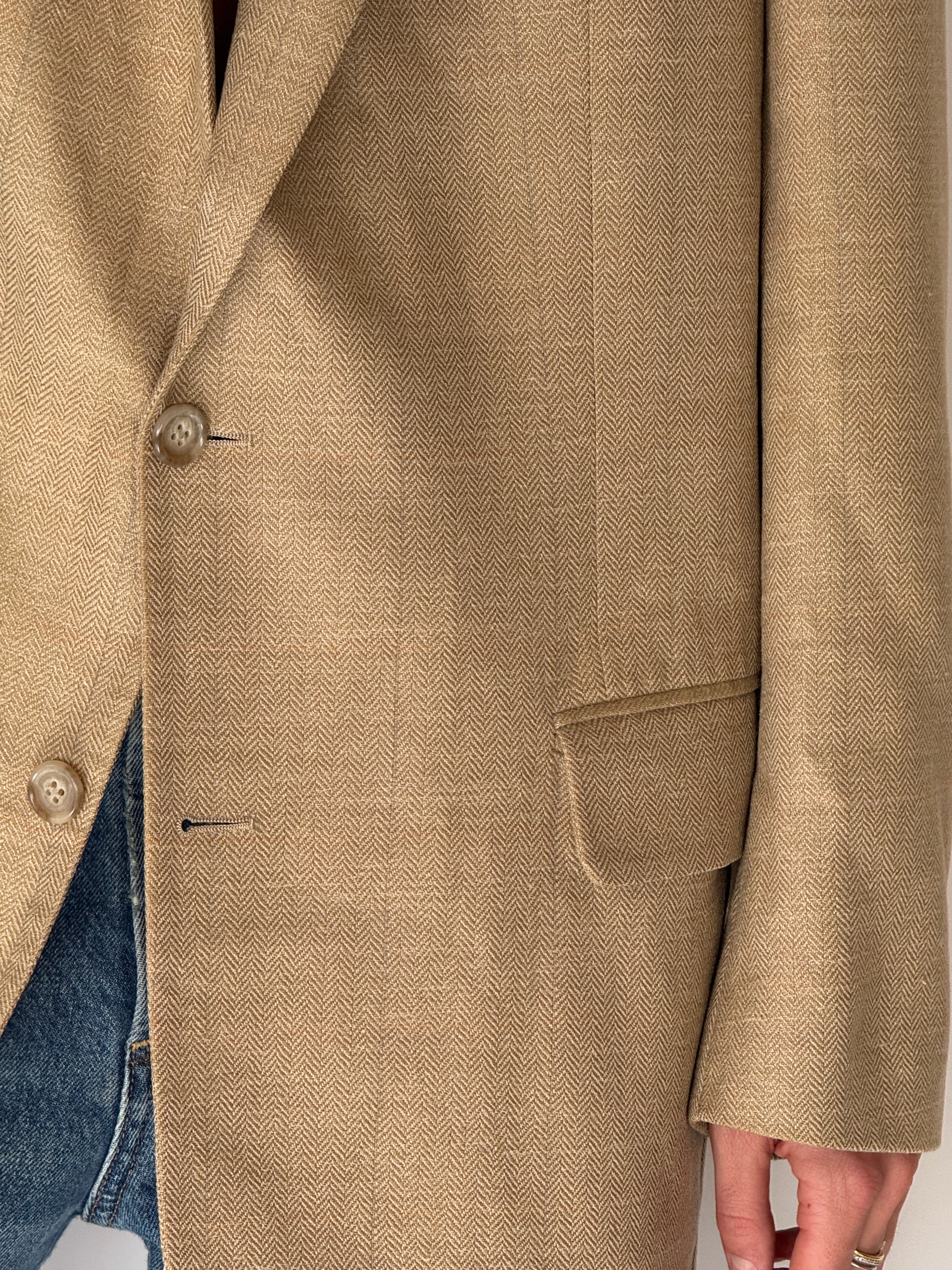 Vintage Oversized Blazer Camel 6676