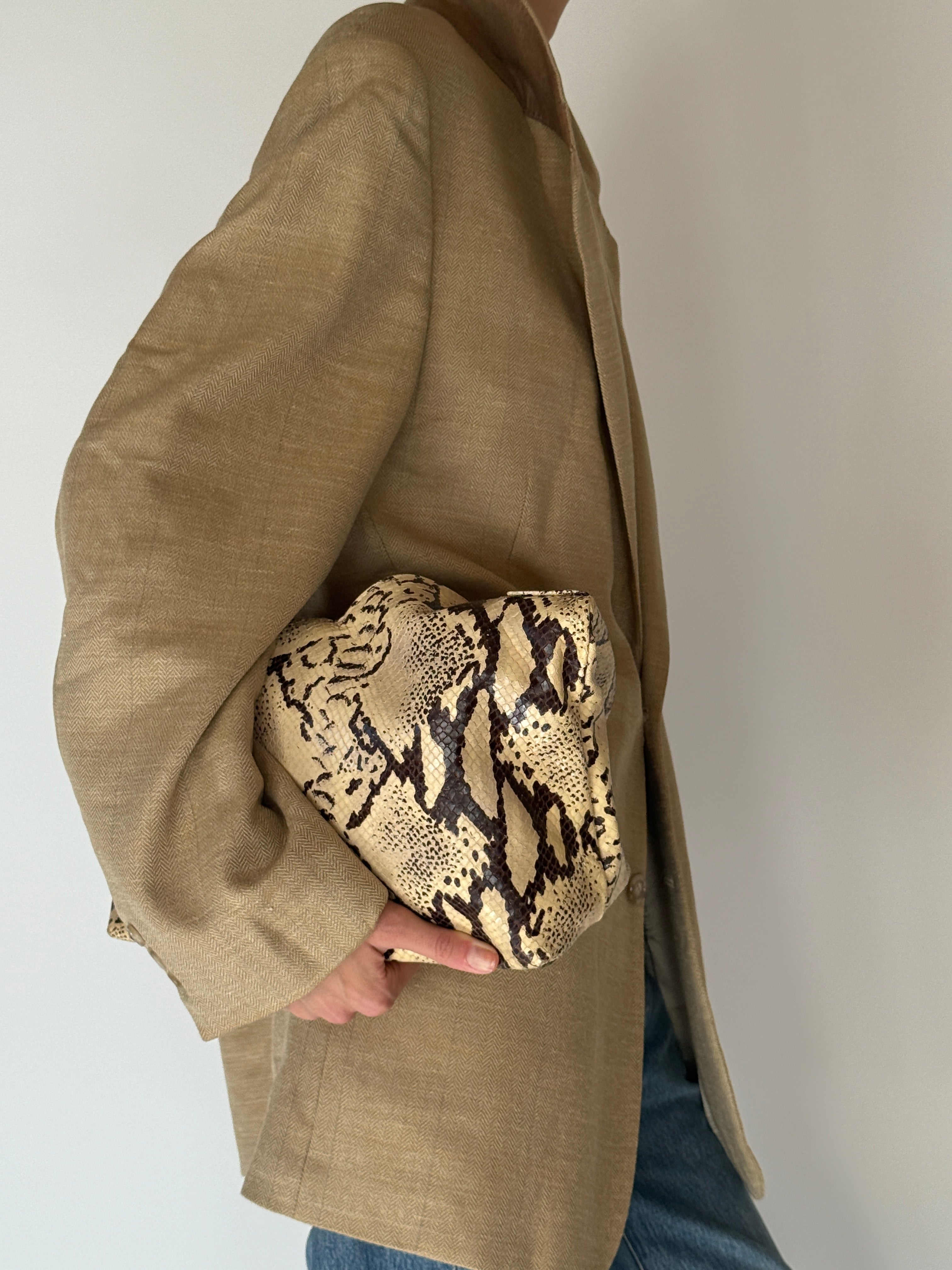 Vintage Oversized Blazer Camel 6676