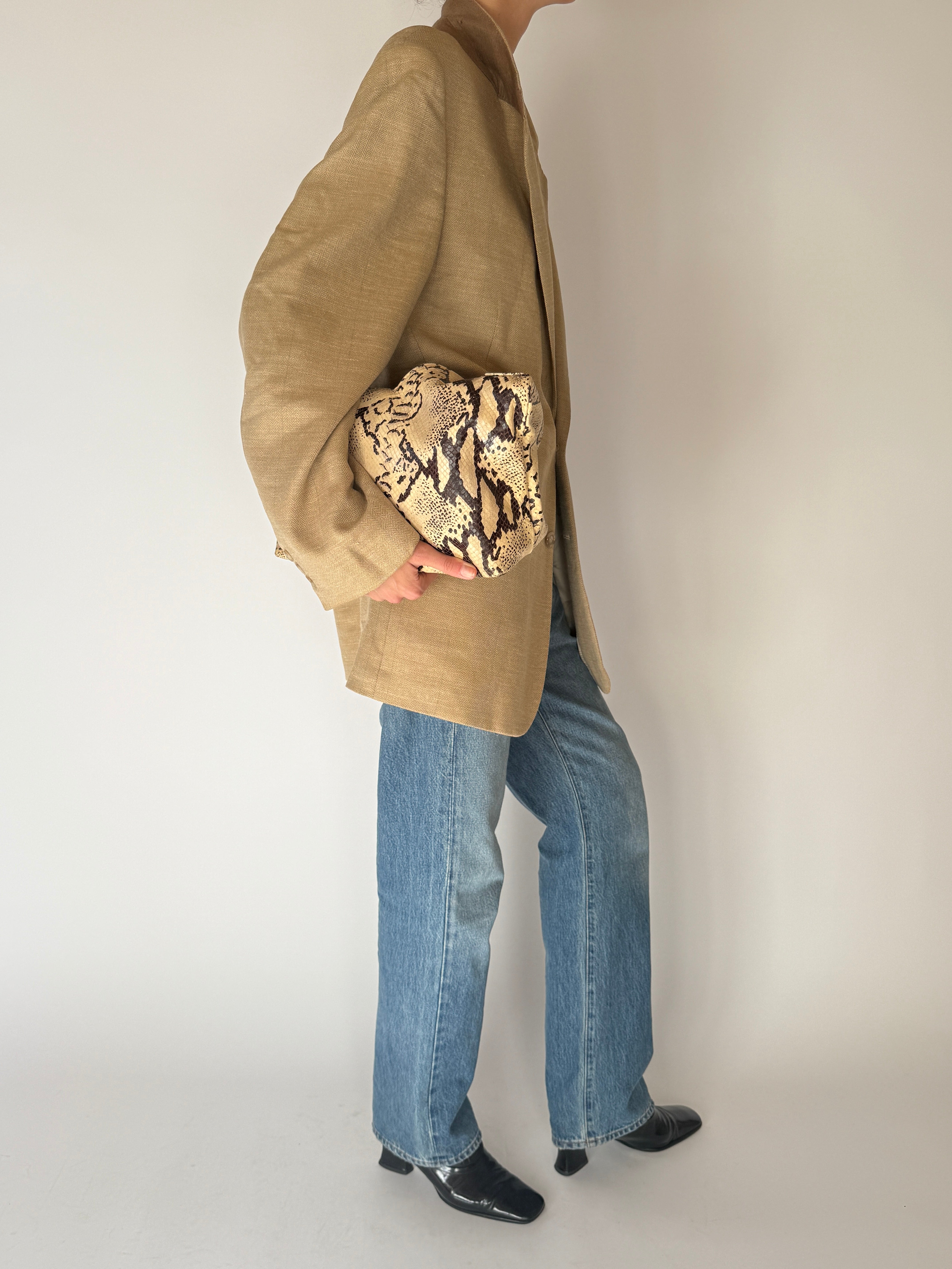 Vintage Oversized Blazer Camel 6676