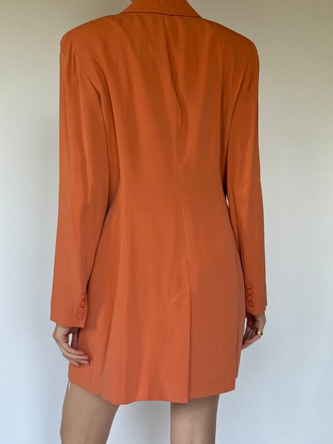 Vintage long blazer Terracotta 6366