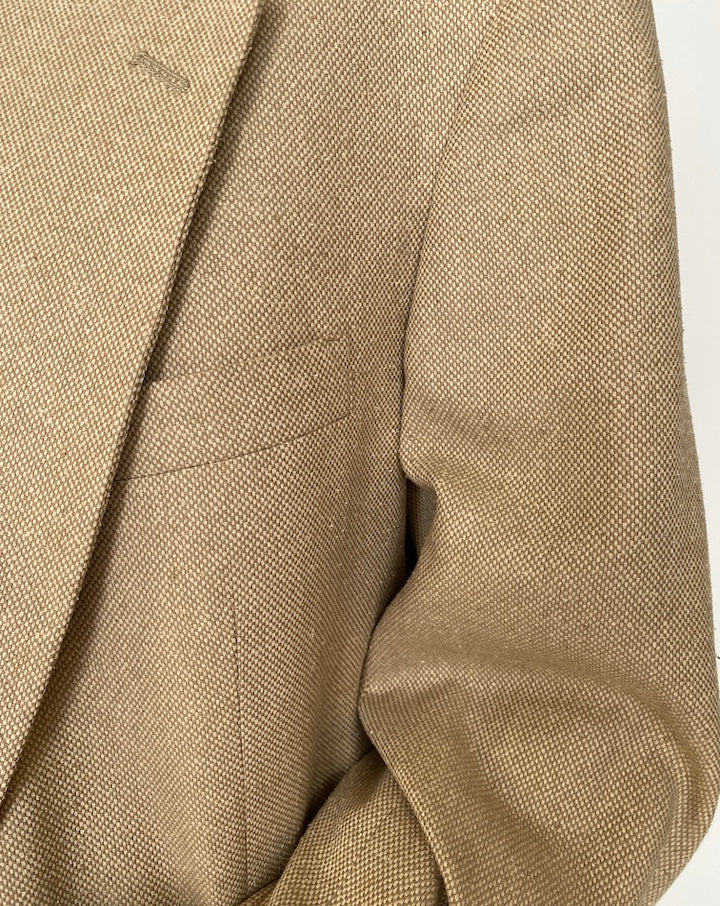 VINTAGE SINGLE-BREASTED BEIGE BLAZER 3918