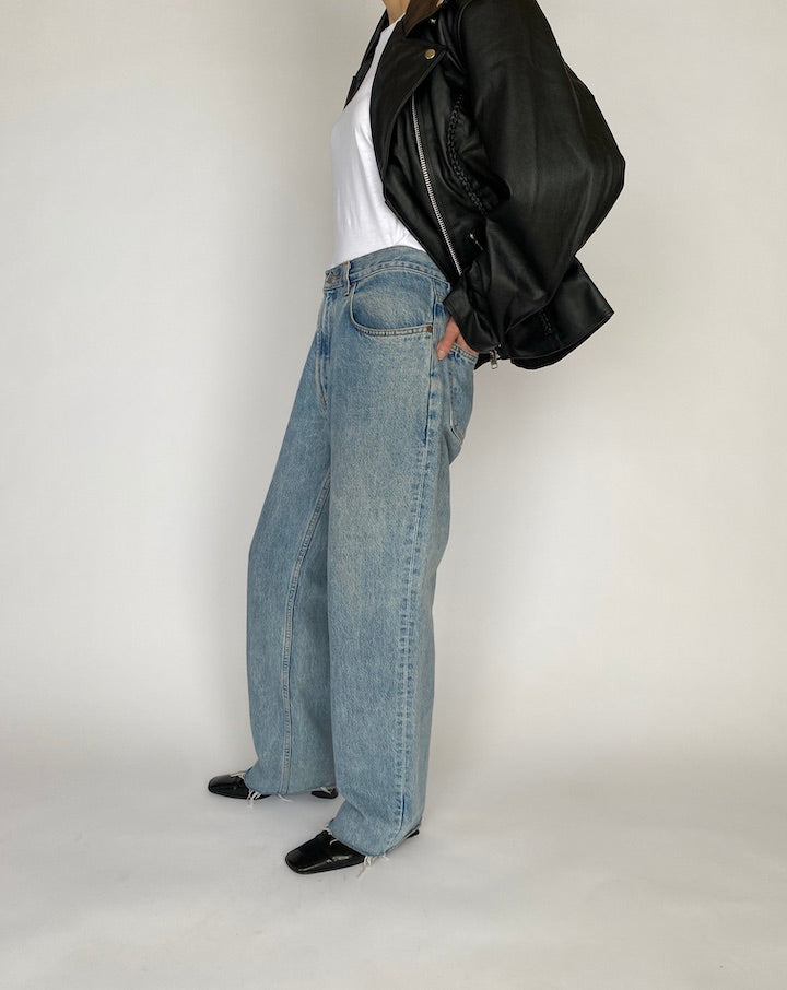 VINTAGE BLACK LEATHER JACKET 4809