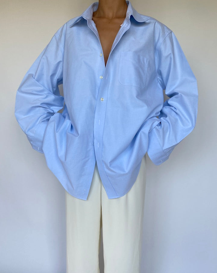VINTAGE OVERSIZED BLUE SHIRT 1091