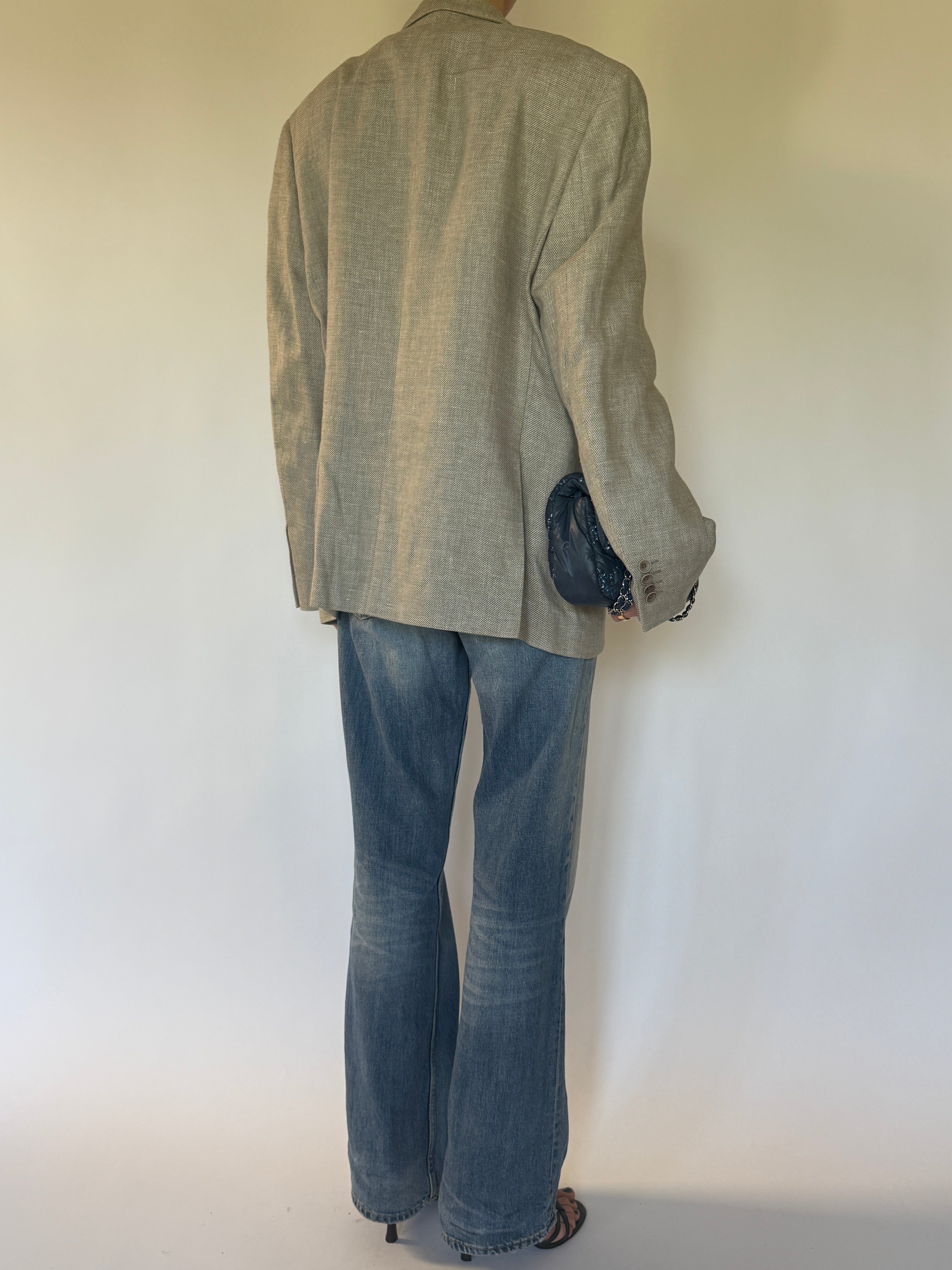 Vintage oversized blazer back view