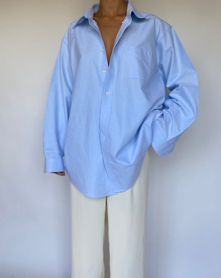 VINTAGE OVERSIZED BLUE SHIRT 1091