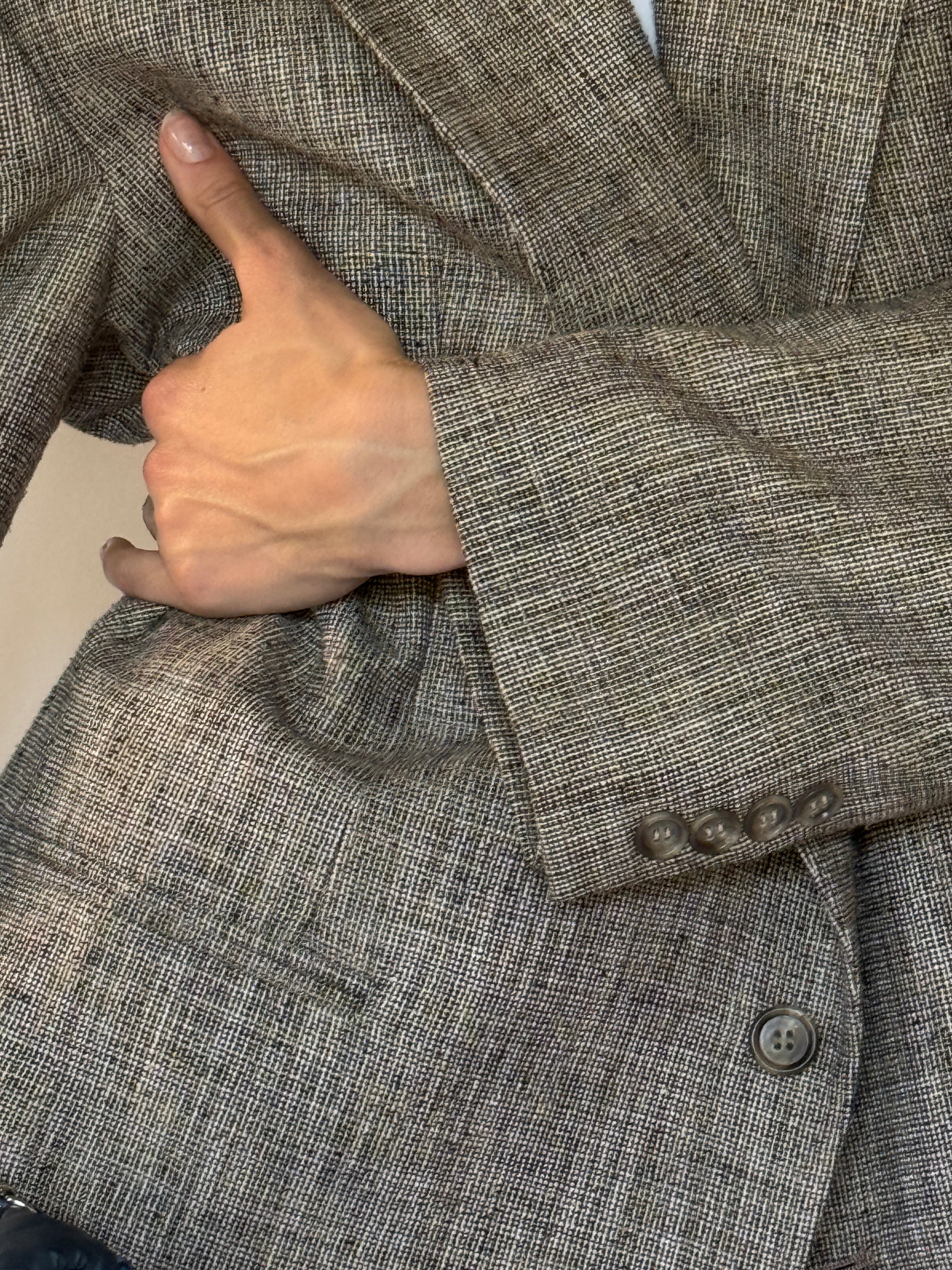 Vintage textured fabric close-up