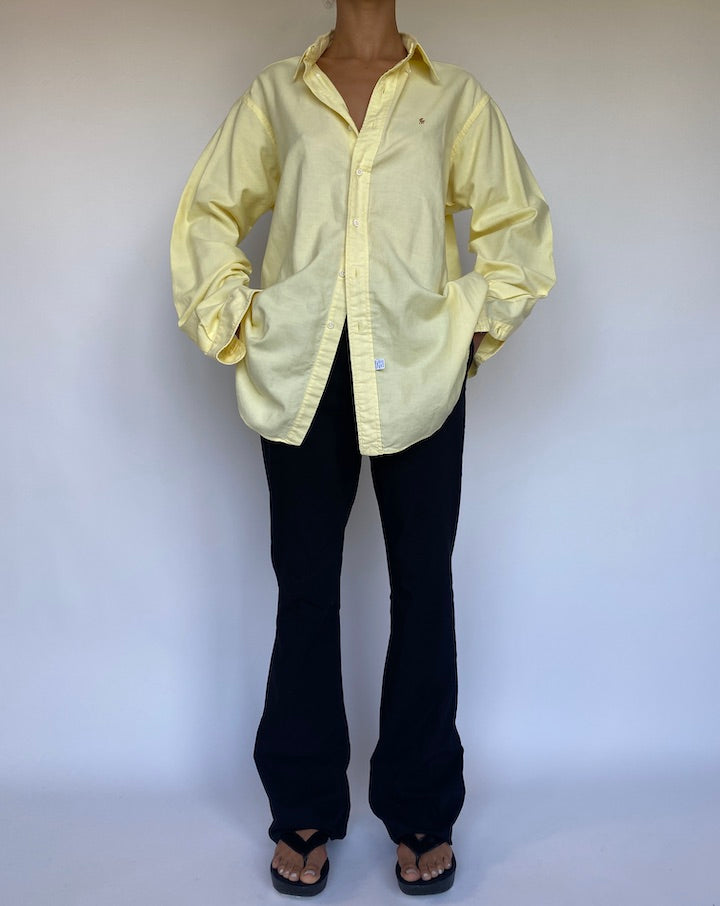 VINTAGE YELLOW RALPH LAUREN SHIRT 1095