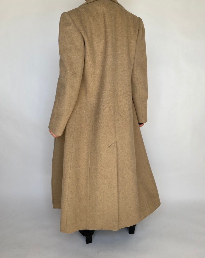 VINTAGE LONG BEIGE COAT 433