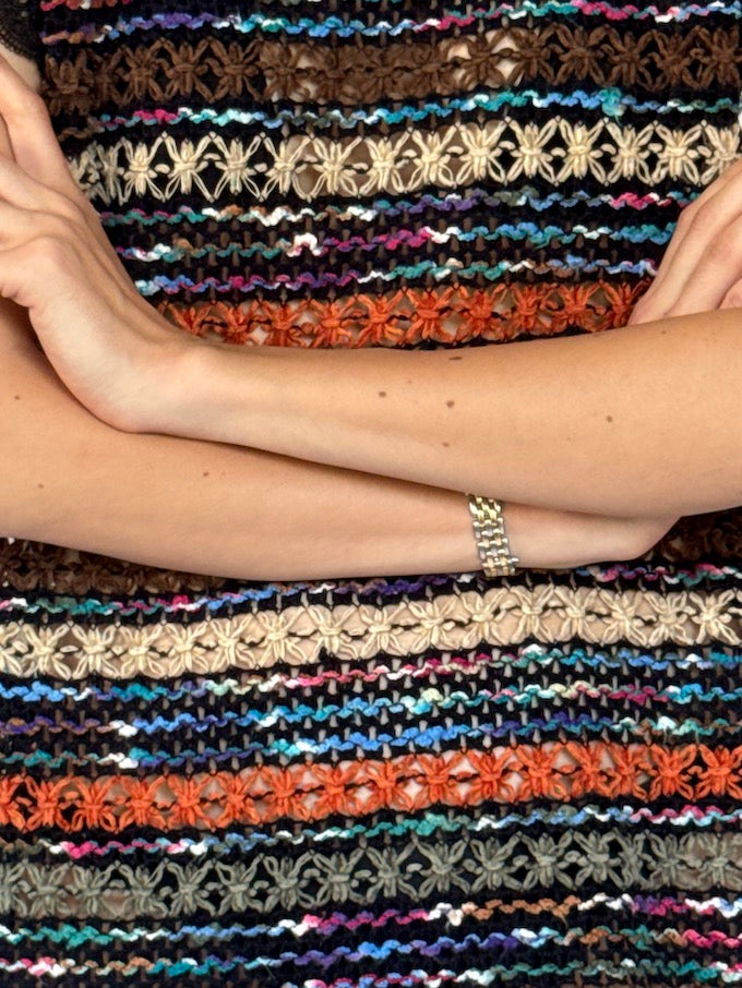 The Striped Crochet Tunic 6375