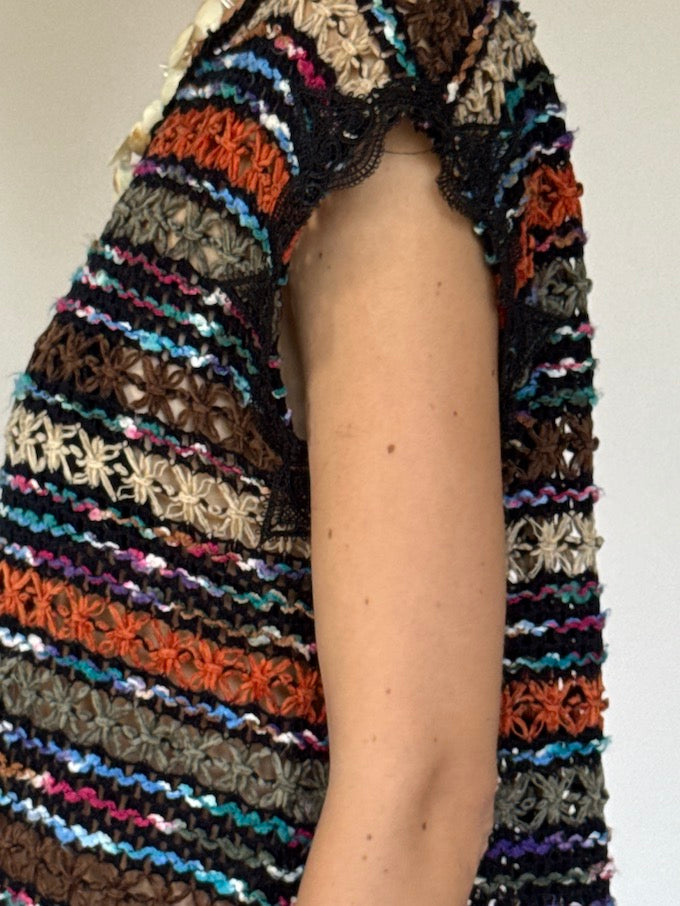 The Striped Crochet Tunic 6375